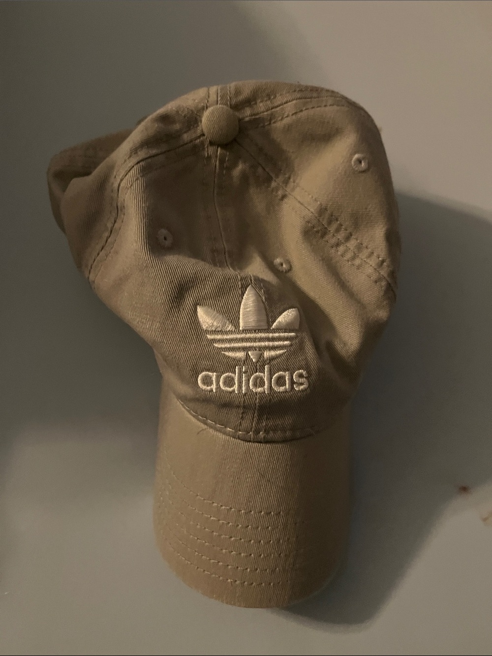 adidas Trefoil Cap in Khaki with White Logo